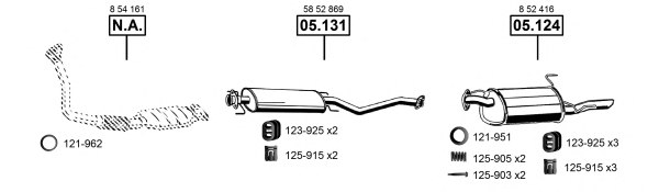 ASMET OP055285 Exhaust System